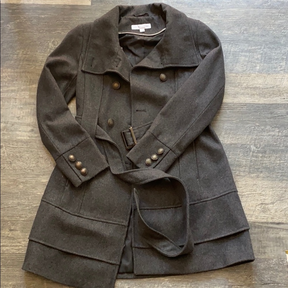 New York & Company belted Peacoat